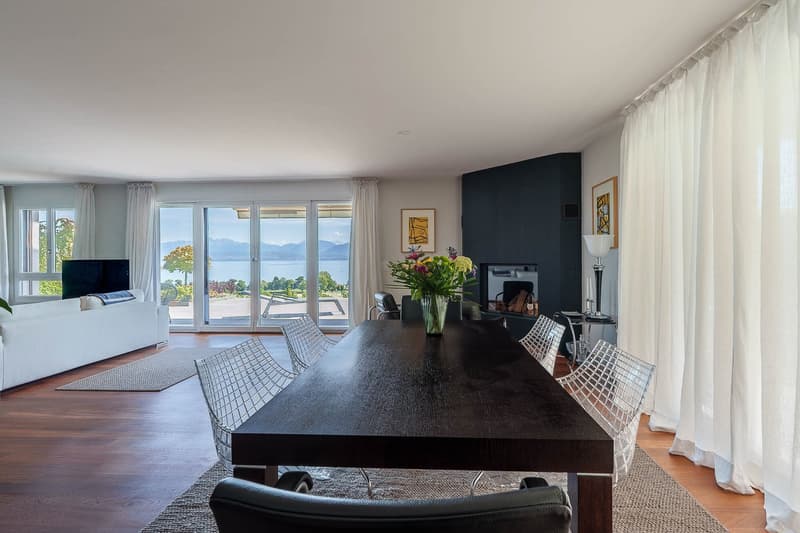 Bursinel - appartement de 135 m2 habitables avec terrasse de 116 m2, face au lac et aux Alpes (9)