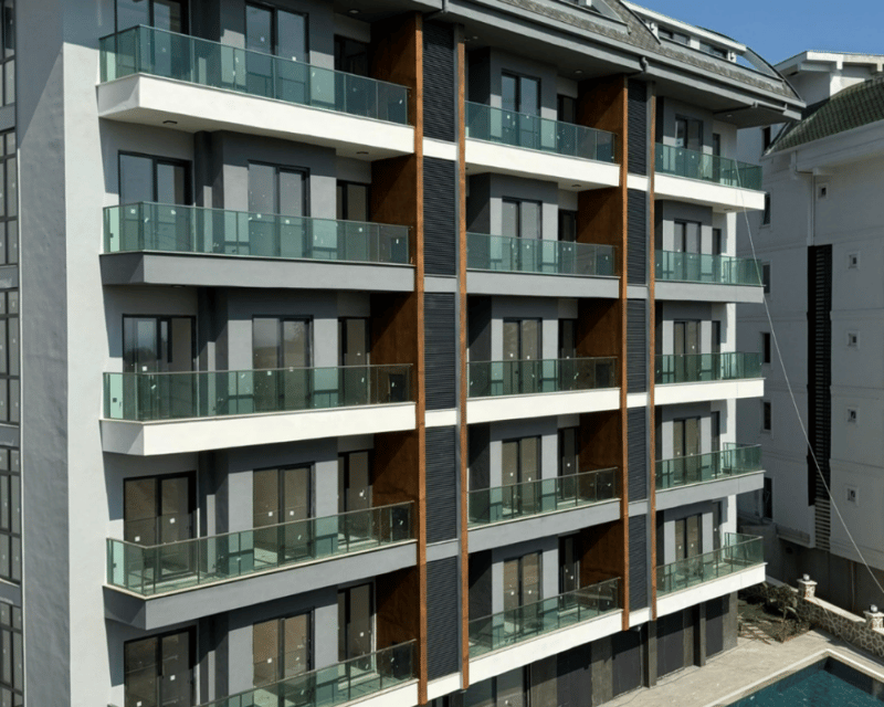 Bright, sunny 3-room apartment with a wide view to the sea in Alanya (9)