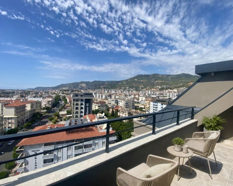 MODERN 3-ROOM MAISONETTE APARTMENT ONLY 200 METERS FROM THE SEA IN ALANYA OBA (2)