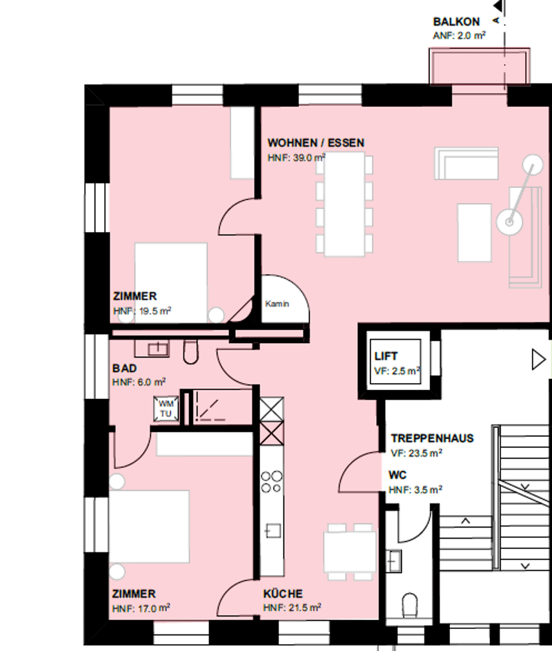 Charmante 3.5-Zimmerwohnung mit Balkon (8)