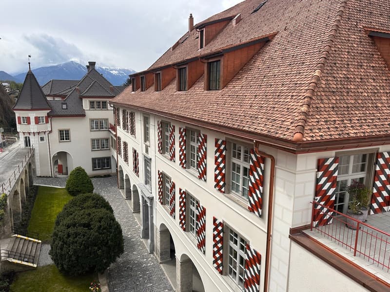 Zweistöckige Dachwohnung im charmanten Schloss Zizers (2)