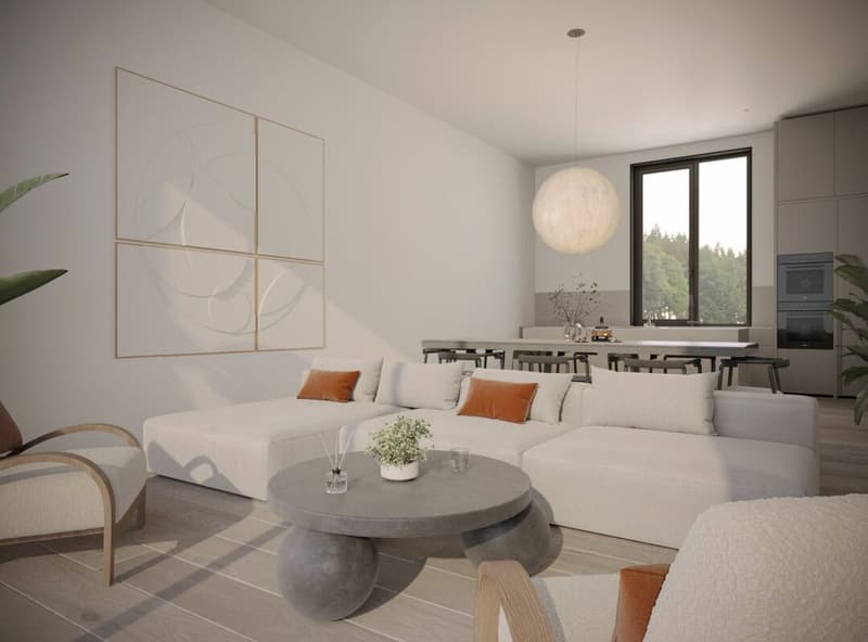 2½ Zimmer Attika Wohnung: Neubau mit Blick ins Grüne (5)