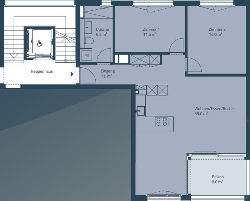 Top moderne 3.5-Zimmer-Wohnung in Gelterkinden - Sonniges Wohnen am Bach (9)