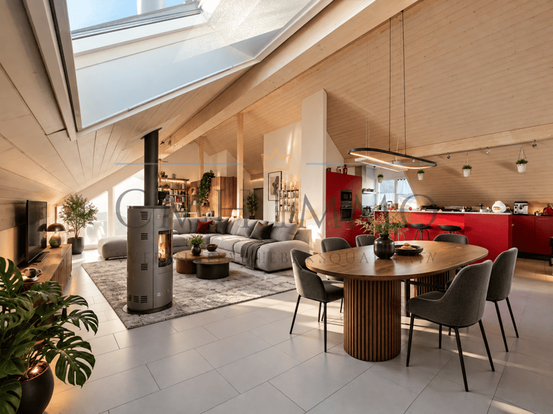 Charmante Dachwohnung mit Weitblick in Kirchleerau – 4.5 Zimmer, 147 m² (1)