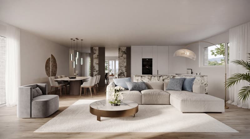 Stilvolles Wohnen mit höchsten Ansprüchen – elegante Neubauwohnung im 1. Obergeschoss in Biel-Benken (3)