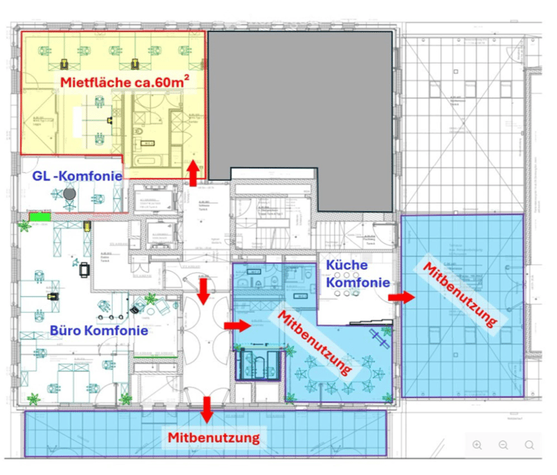 Möblierte Bürofläche / Workstations zur Untermiete (Einzel- oder Teamplätze) (11)