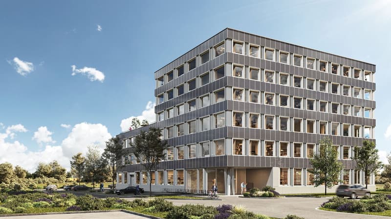 Neubau eines hochwertigen Gewerbe- und Bürogebäudes an bester Lage in Spreitenbach (1)