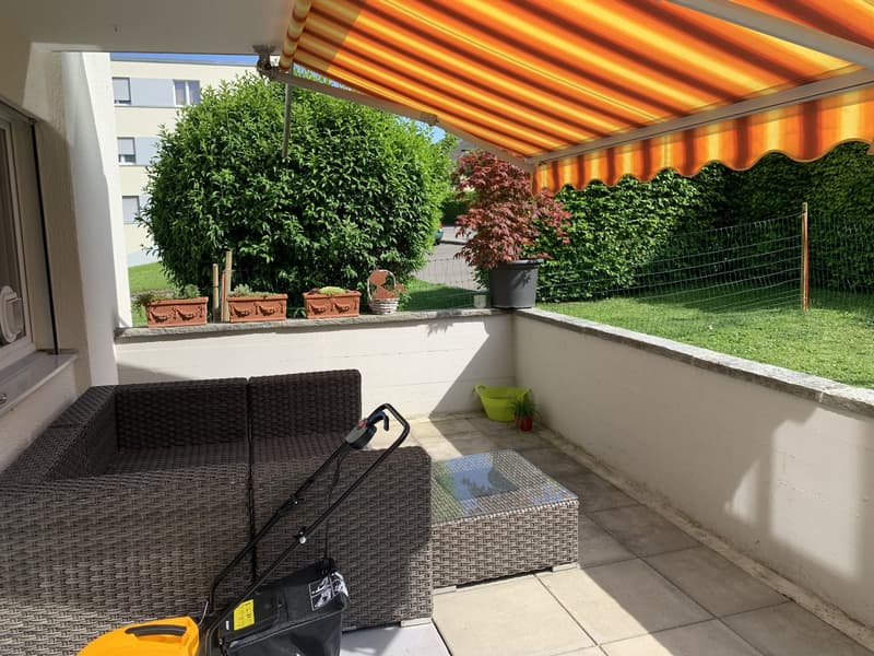 3½-Zimmer-Parterrewohnung mit Terrasse in ruhiger Lage – inkl. Aussenparkplatz zu vermieten (20)