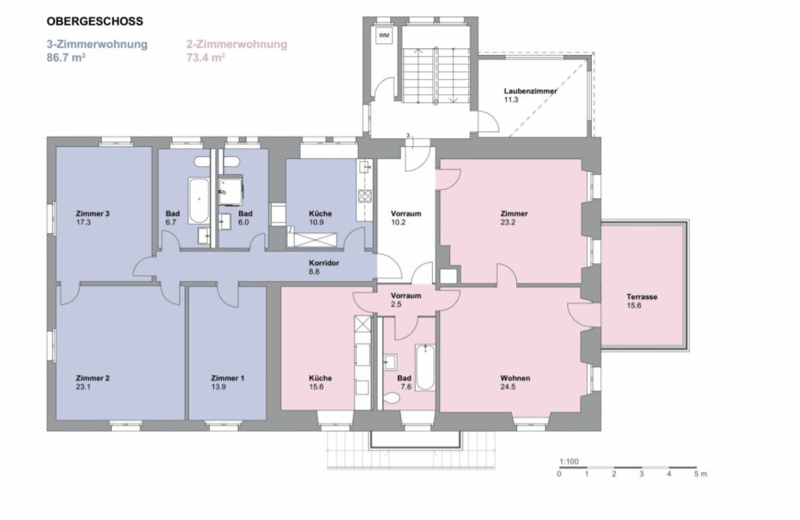 3.5-Zimmerwohnung: Erstbezug in historischer Villa (7)