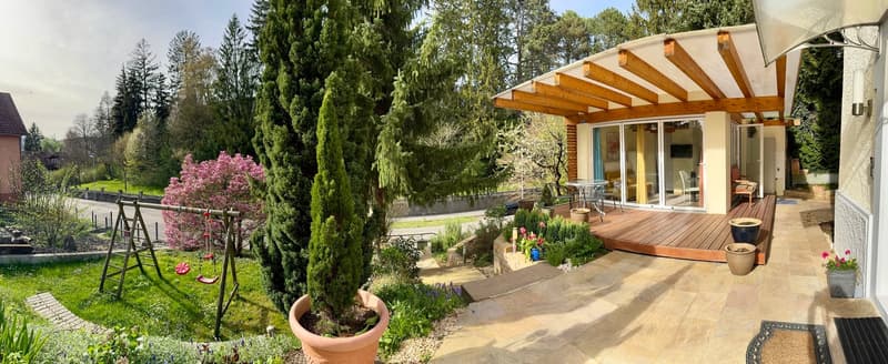 4.5-Zimmer-Gartenwohnung + Gästehaus. Option: Mehrgenerationen-Haus (7)