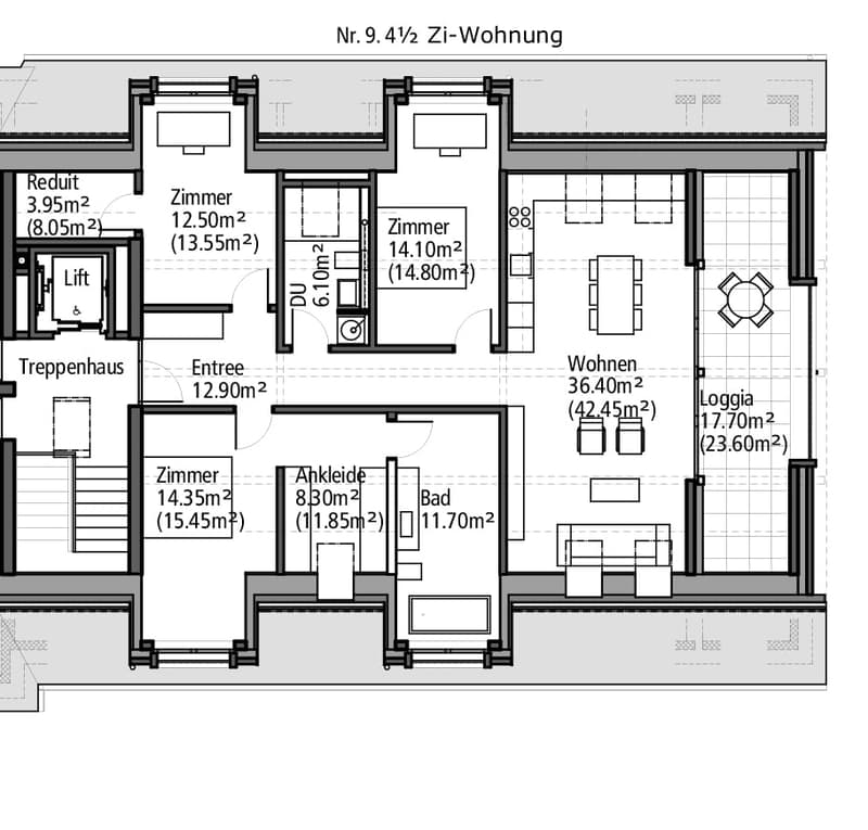 Moderne 4.5-Zimmer-Dachwohnung mit Loggia im Eigentumsstandard in Möhlin (14)