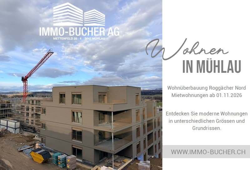 Erstbezug 3 1/2 Zimmer-Wohnung in neuer Überbauung Roggächer Nord (1)