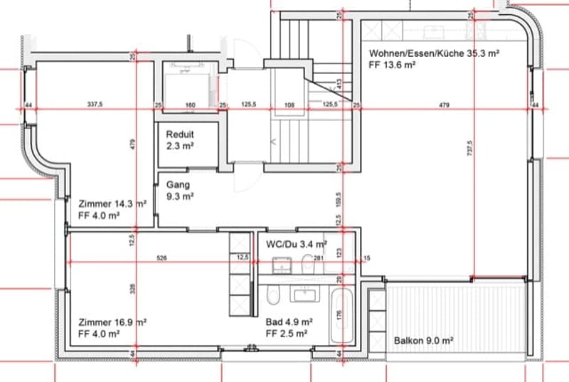 Helle 3.5 Zi.-Wohnung mit Seesicht & grossem Balkon (9)