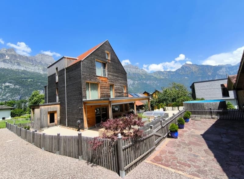 Modernes, freistehendes 6 1/2 Zimmer- Holzhaus mit Seesicht/Ufernähe (1)