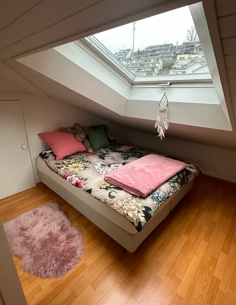 Schöne kleine möblierte 2-Zimmer-Dachwohnung mit Balkon – 8852 Altendorf (13)