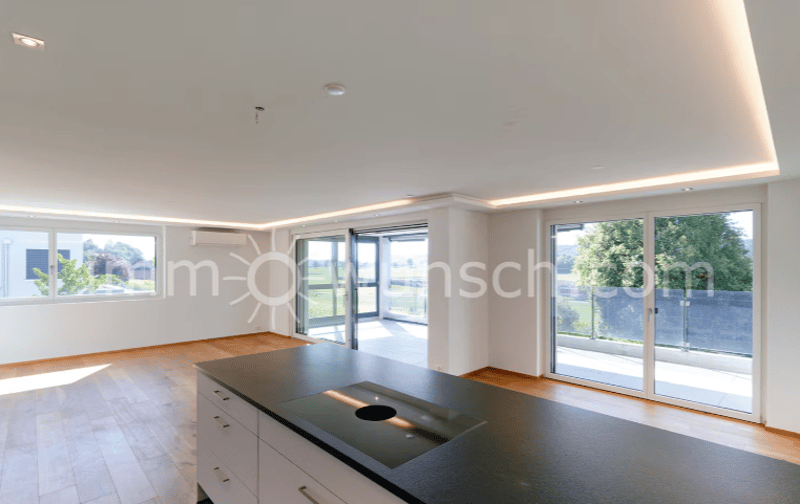 Moderne 3 ½ Zi. EGTW, mit Teil verglastem Balkon - herrlicher Fernsicht Walliser- und Berner Alpen (3)