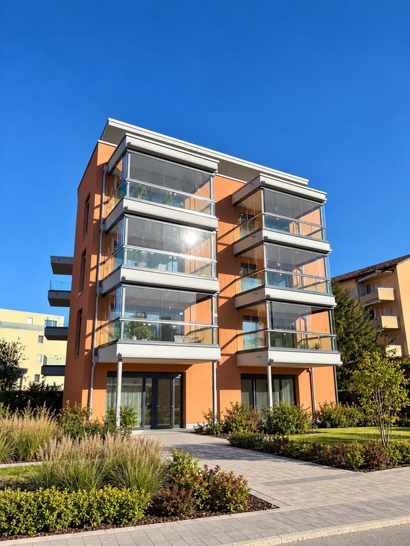 Moderne 3.5-Zimmer-Wohnung mit Balkon und herrlicher Aussicht in Affoltern am Albis (1)