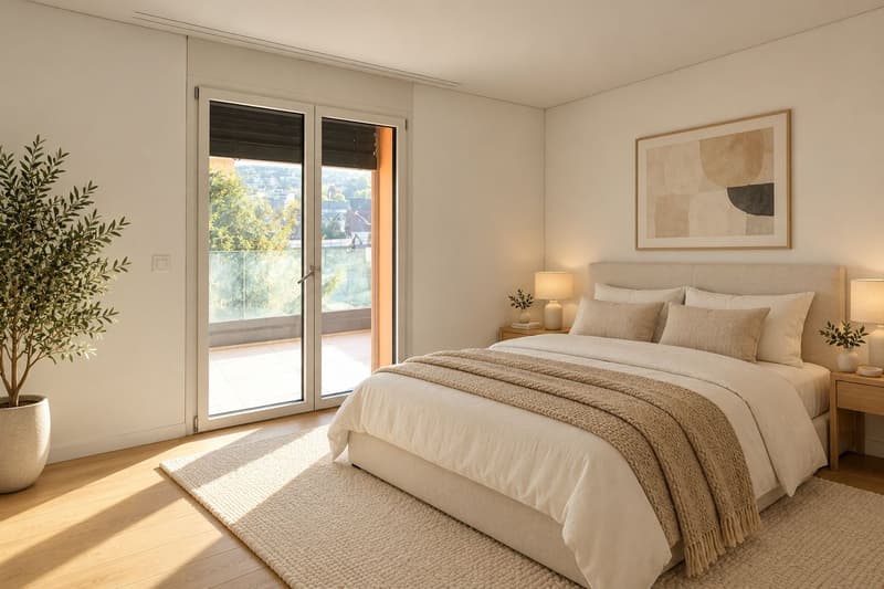 Moderne 3.5-Zimmer-Wohnung mit Balkon und herrlicher Aussicht in Affoltern am Albis (7)