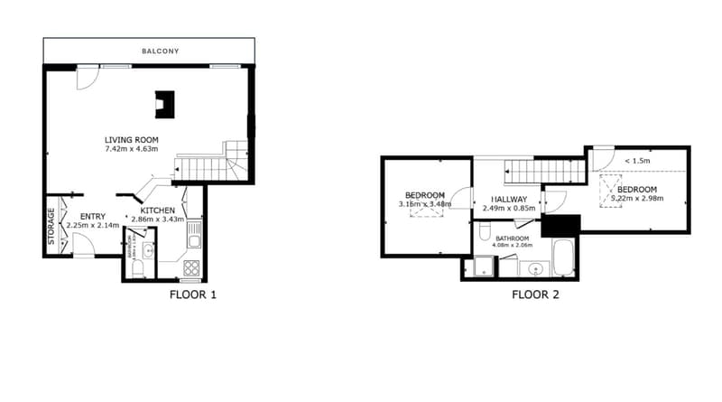 3 1/2 Zimmer Duplex Eigentumswohnung mit Galerie, Balkon und Cheminée (8)