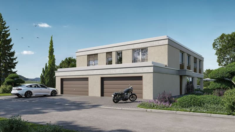 Weitsicht & Idylle- modernes Doppelfamilienhaus in Bichelsee (3)