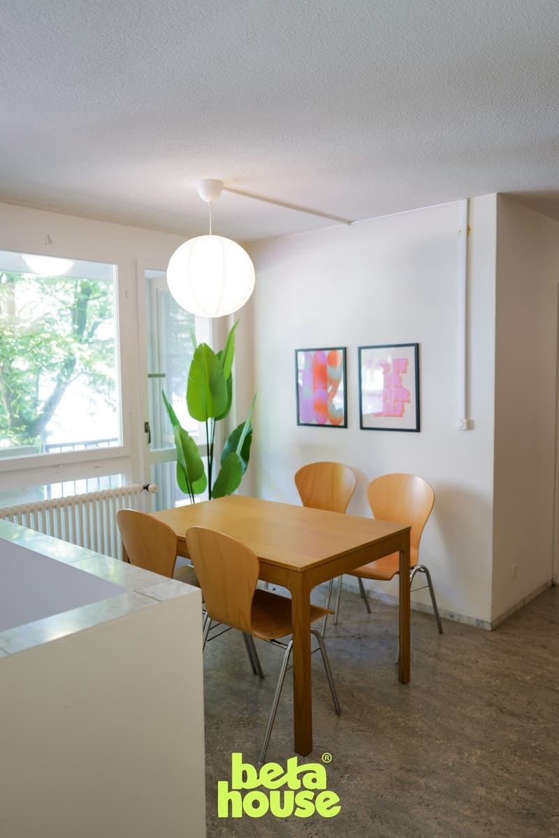Möbliertes Zimmer für Studierende - betahouse Co-Living Zürich (Zürichberg) - ab CHF 999 inkl. - ab sofort (11)