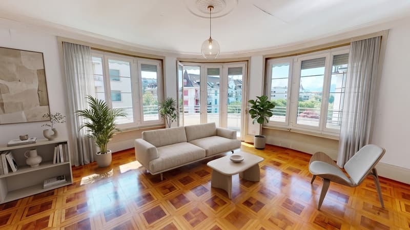 Voici à quoi cela pourrait ressembler Cette image générée par IA présente un aménagement non contractuel. Seul le mobilier a été ajouté numériquement.