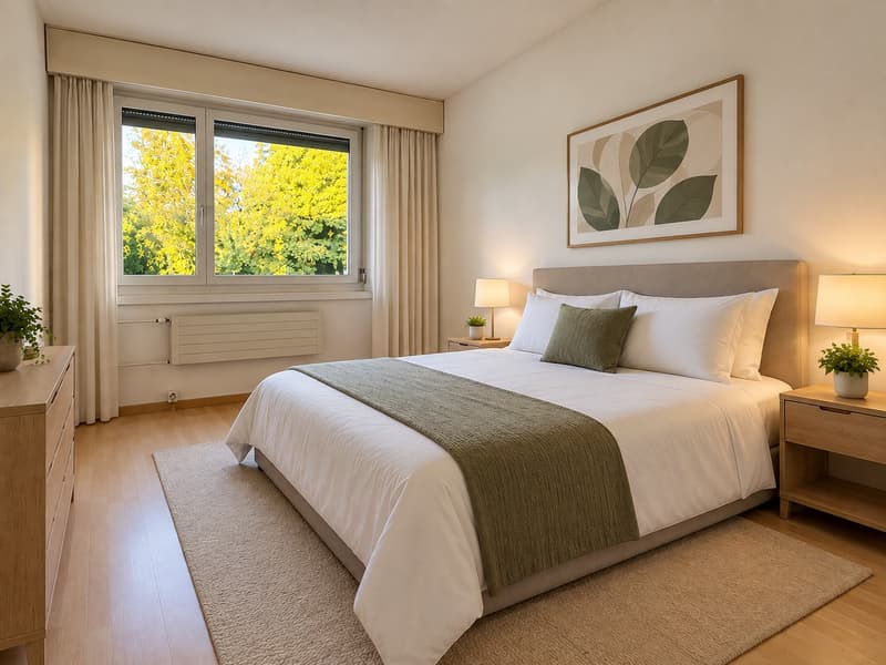 Newly Furnished 3.5-Room Apartment with Balcony and Beautiful Views in Zürich Oerlikon (2)
