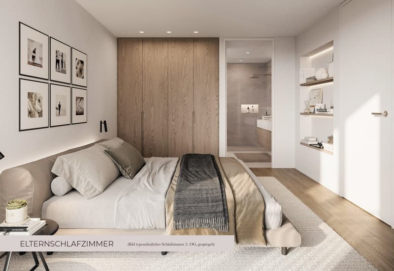 modernes helles Schlafzimmer