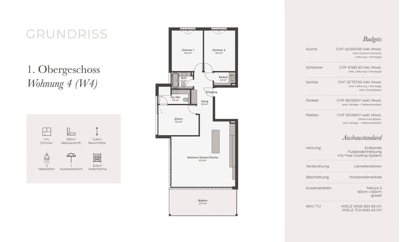 Hochwertige Neubauwohnung mit Süd-West-Balkon und modernem Ausbau in ruhiger Lage (5)