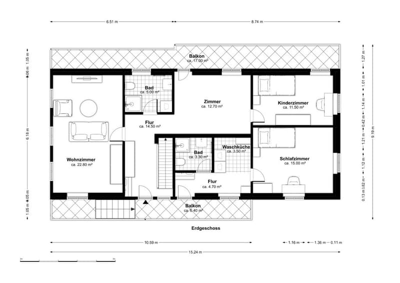 Wohnung Obergeschoss