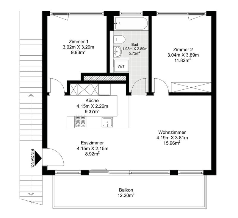 Grundriss Wohnung