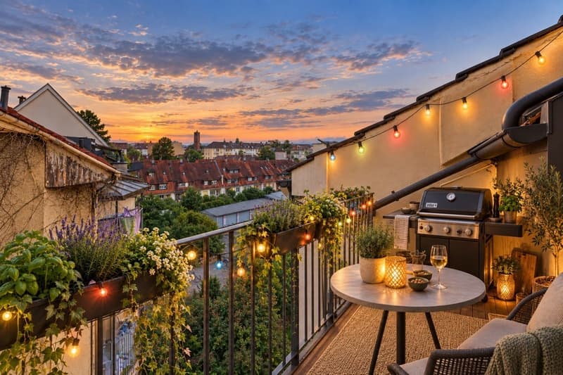 Balkon Home-Staging