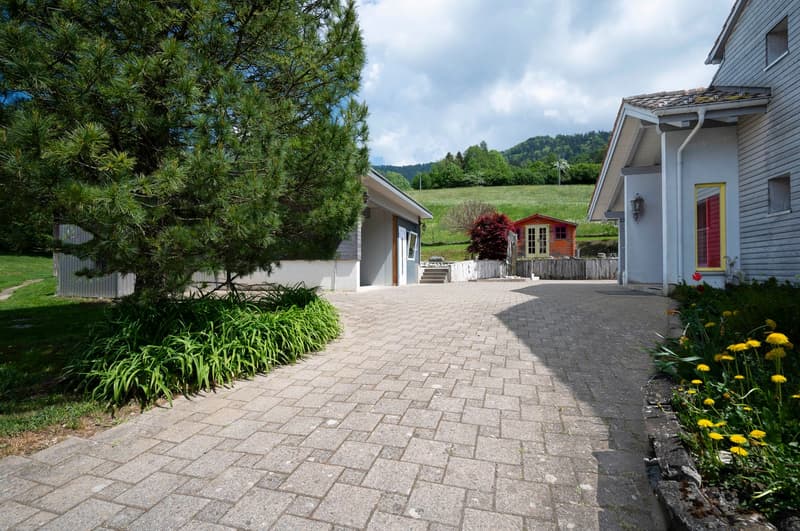 Exklusives Landhausidyll mit 3’874 m² Land, grossem Naturteich und Alpenblick (6)