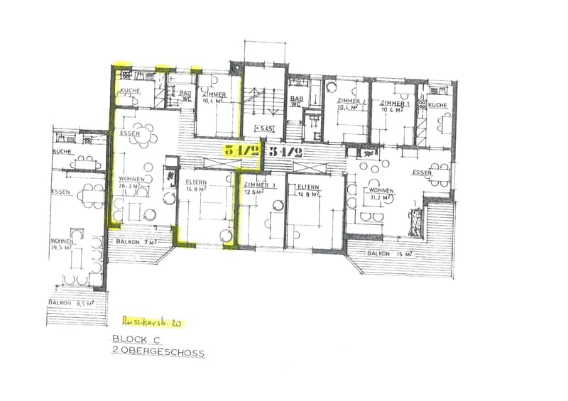 Grundrissplan 87-1-1021