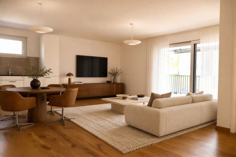 Appartement neuf de 4.5 pièces à Attalens – Lumineux dans un quartier calme (1)
