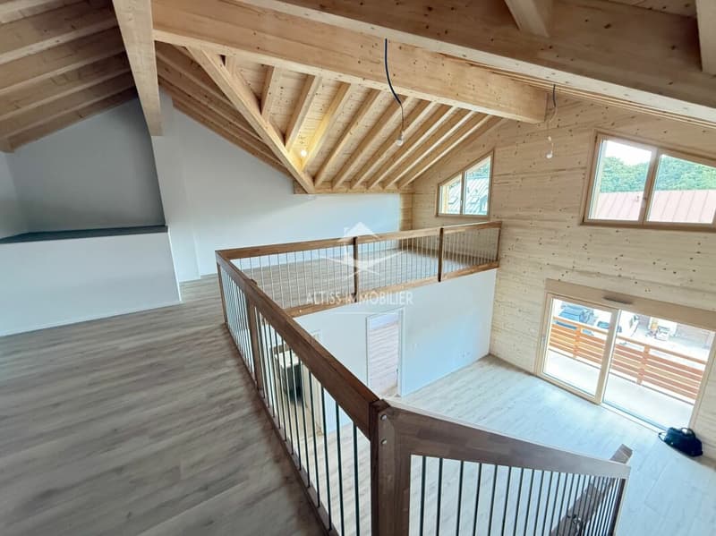Attique 3,5 pièces neuf, belle mezzanine. (10)