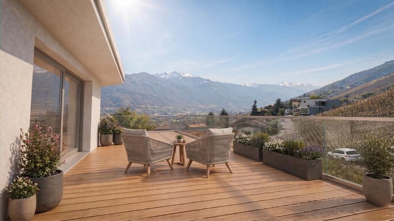 Appartements en terrasse neufs 4.5 pièces - Miège (7)