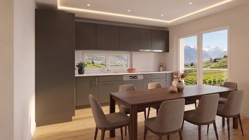 Appartements en terrasse neufs 4.5 pièces - Miège (4)