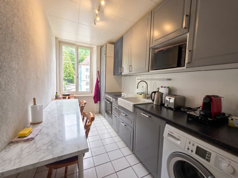 Charmant appartement de 3,5 pièces au Locle - Idéal habitation ou investissement locatif / Airbnb clé en main (2)