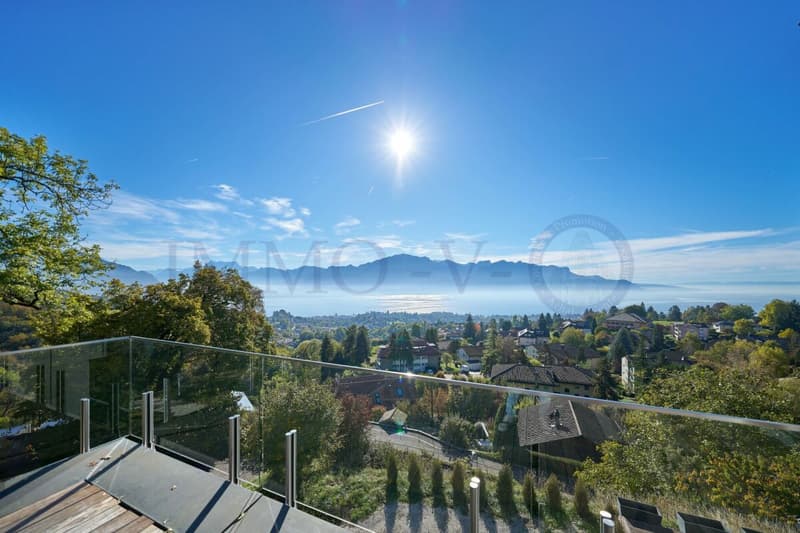 SPACIEUSE AVEC GRAND JARDIN ET VUE PANORAMIQUE SUR LAC ET MONTAGNES (10)