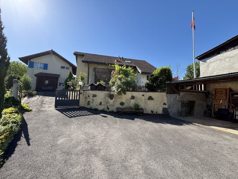 Rare : 2 maisons avec solaire + pompe à chaleur · piscine · 5 min Yverdon (1)