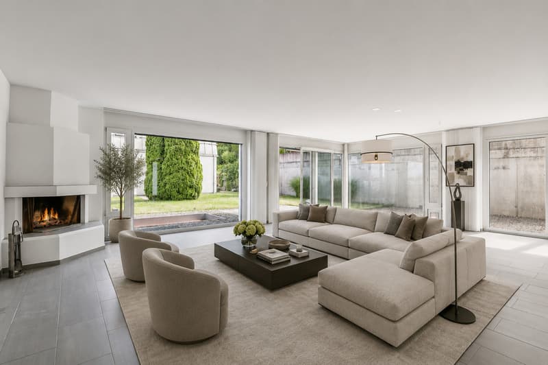 Doppeleinfamilienhaus mit grossem Garten, Terrasse mit toller Aussicht (1)