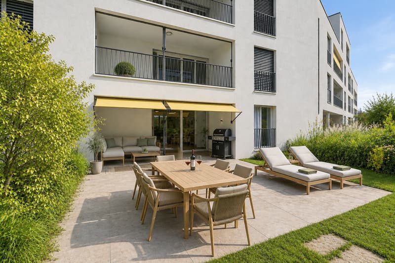 Gartenwohnung mit Wintergarten und grosser Terrasse (3)