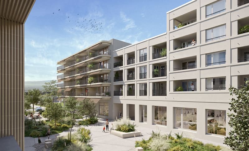 Appartement de 3.5 pièces avec grand balcon au quartier de l'Orée à Crissier (1)