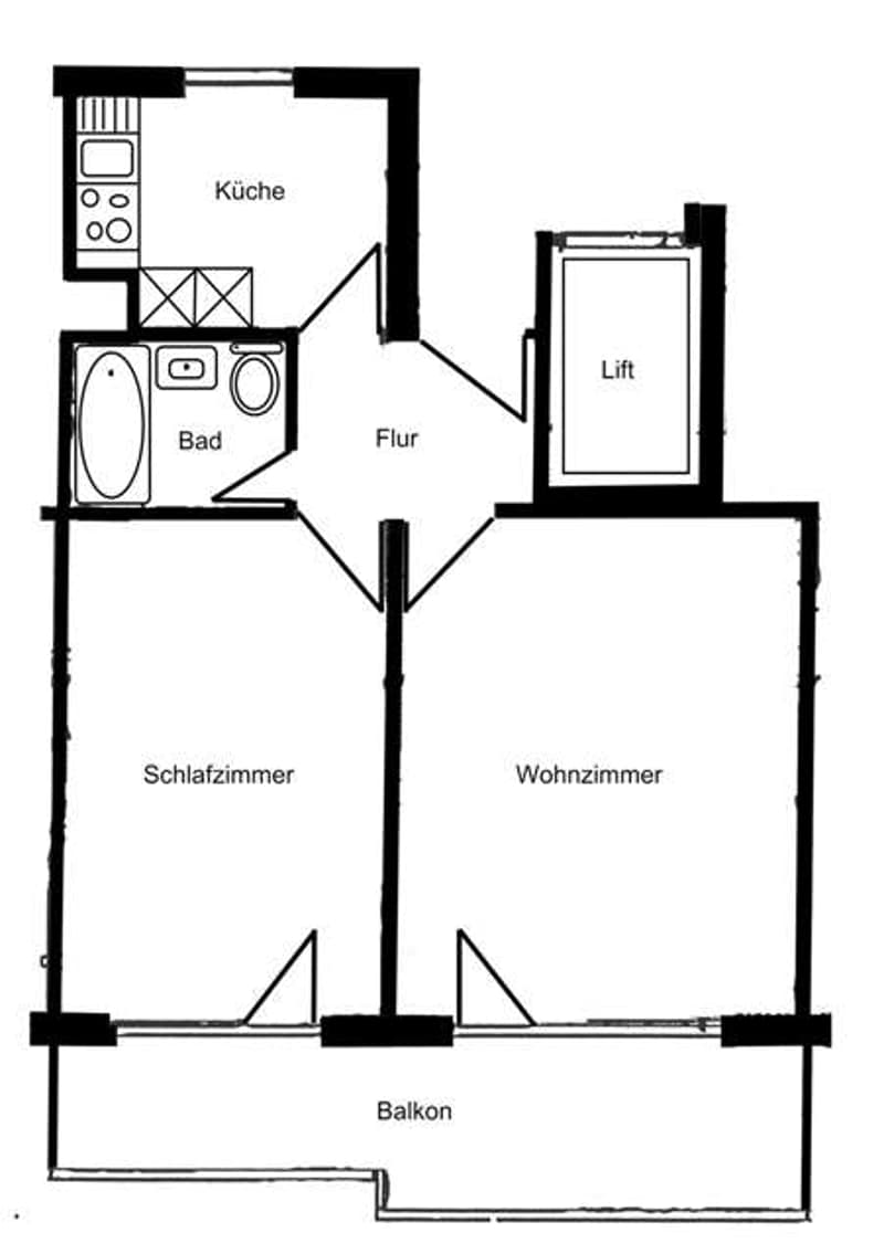 Kleine Wohnung mit toller Aussicht an guter Lage im Fraumattquartier (10)