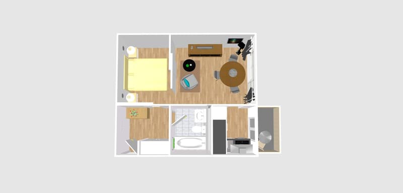 Junior One Bedroom Design Apartment – Zurich City (6)
