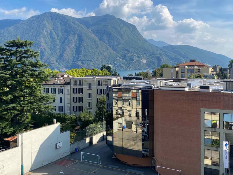 Affittasi in zona centrale a Lugano moderni uffici di 162m2 all’ultimo piano! (1)