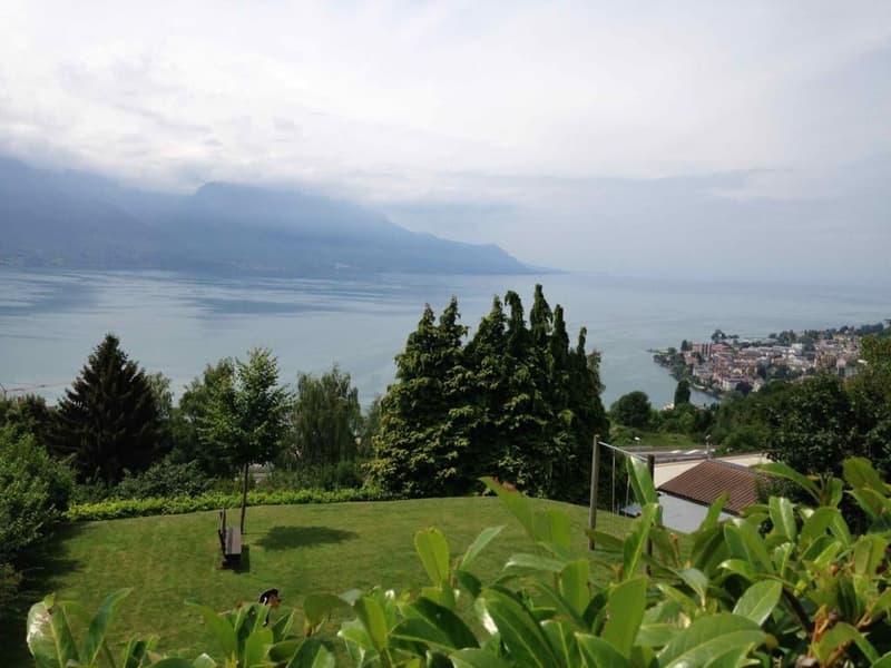 For rent: large sunny furnished appartement  with a beautiful lake view, near Montreux (15)