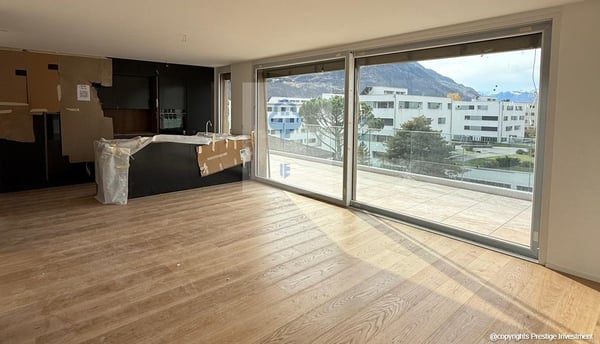 A LOUER – MAGNIFIQUE ATTIQUE NEUF 1.5 pièces avec terrasse SUD – Sion 2