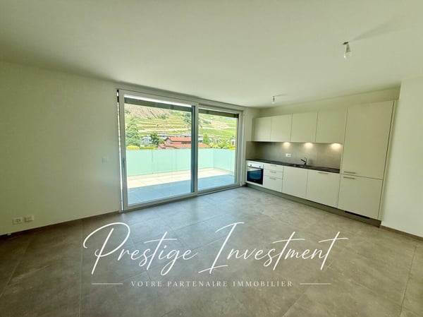 Attique 2.5 pièces neuf avec terrasse et vue montagnes ? Uvrier / Sion 3